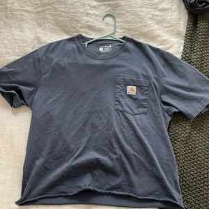 Carhartt Loose Fit Semi-Cropped Shirt (Medium); Dark blue / gray